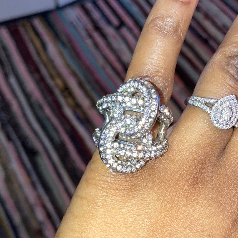 Elegant Silver Knot Ring